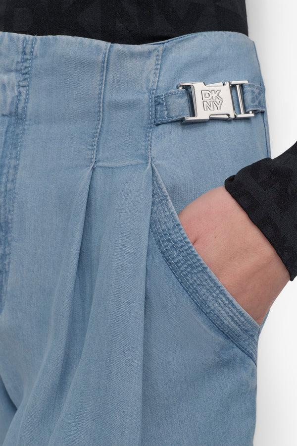 Dkny TENCEL SHORT LIGHT CHAMBRAY