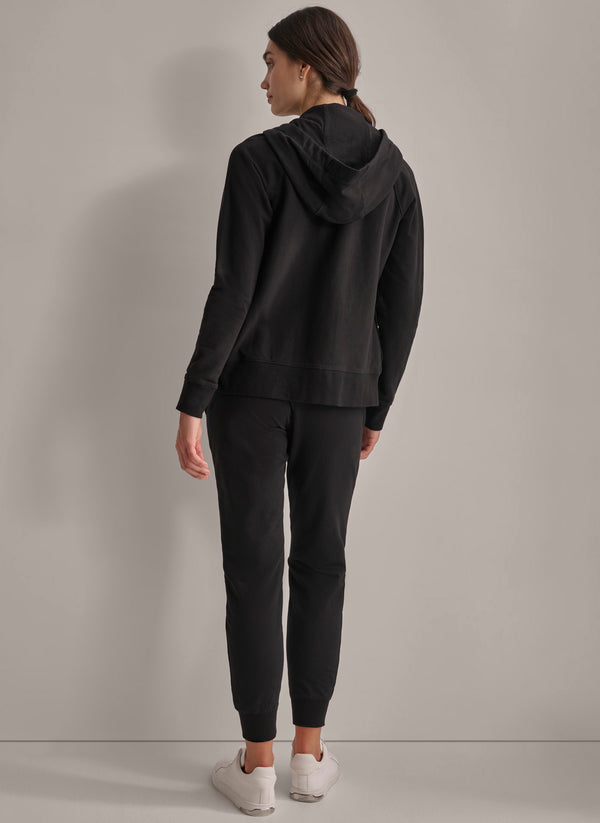 Dkny TWO TONE LOGO DRAWCORD HOODIE Black