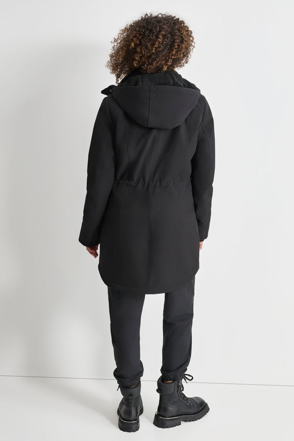 Dkny VALBOA LINED SOFT SHELL JACKET Black
