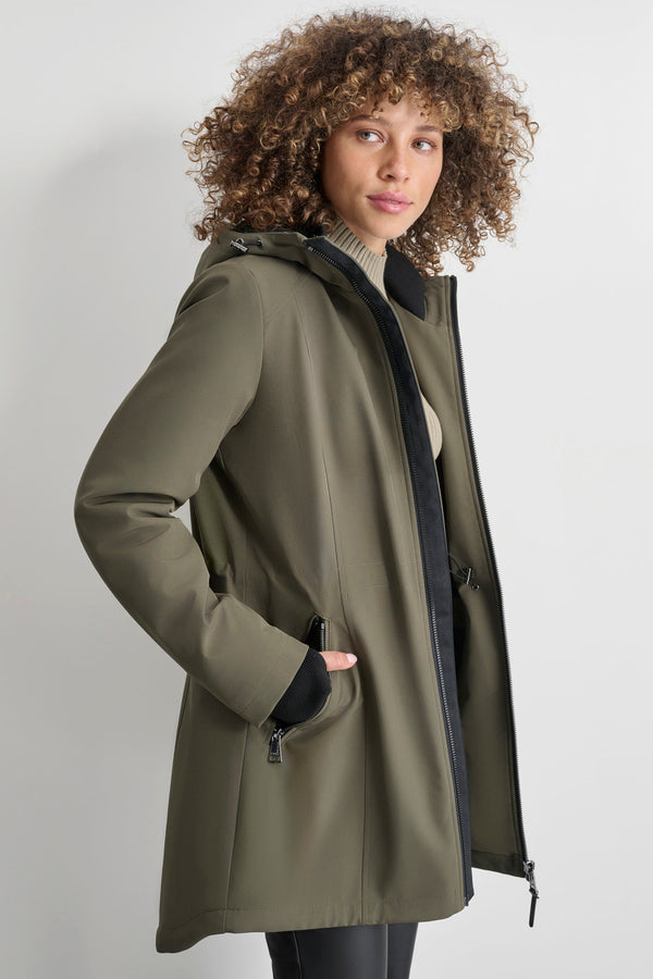 Dkny VALBOA LINED SOFT SHELL JACKET Green