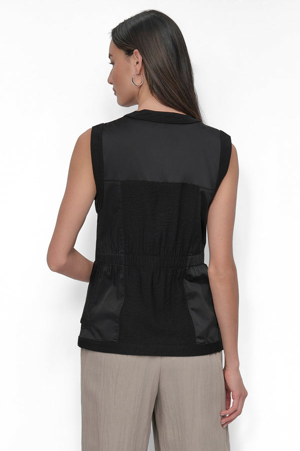 Dkny VEST IN SHINE MATTE Black