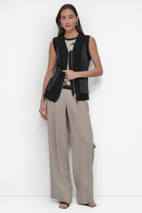 Dkny VEST IN SHINE MATTE Black