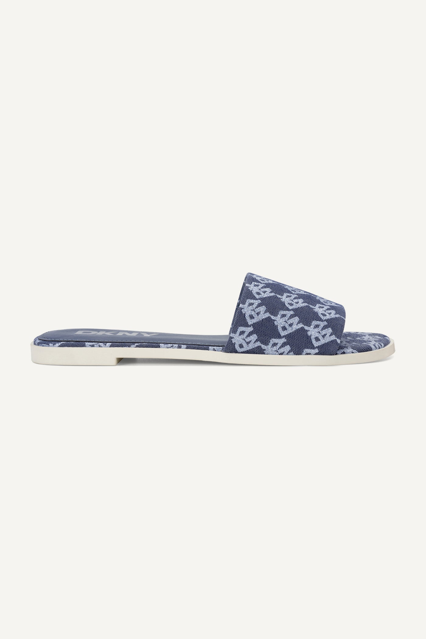 dkny WACONIA LOGO FLAT SLIDE CELESTE BLUE
