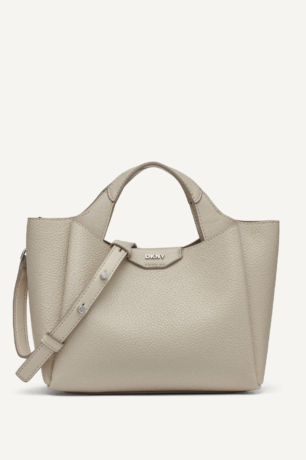 dkny WILLA MINI SATCHEL BAG LIGHT TAUPE