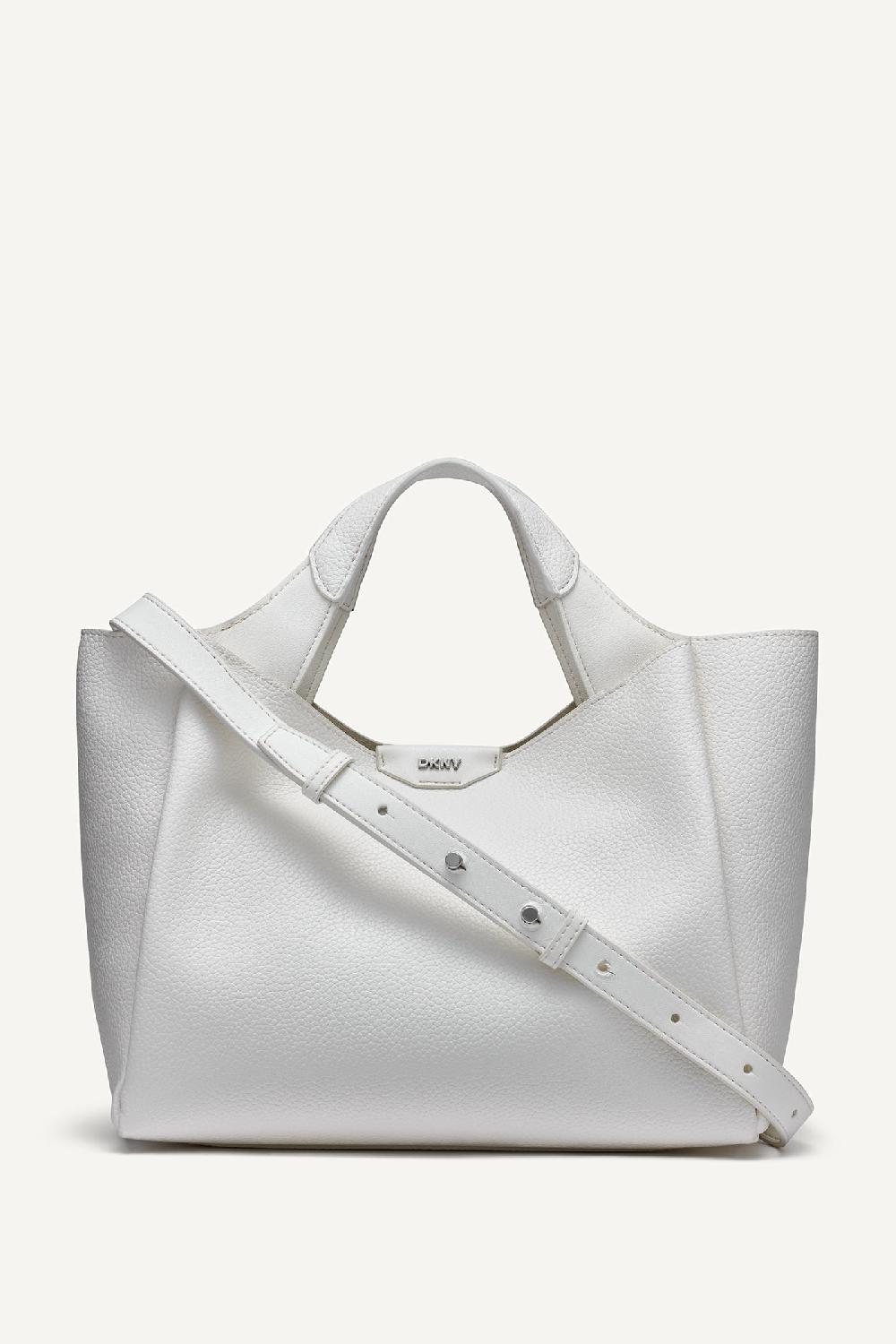 dkny WILLA SATCHEL BAG White