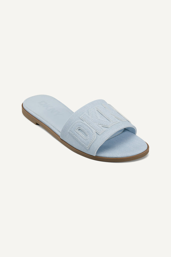 Dkny WILLOW FLAT SLIDE CELESTE BLUE