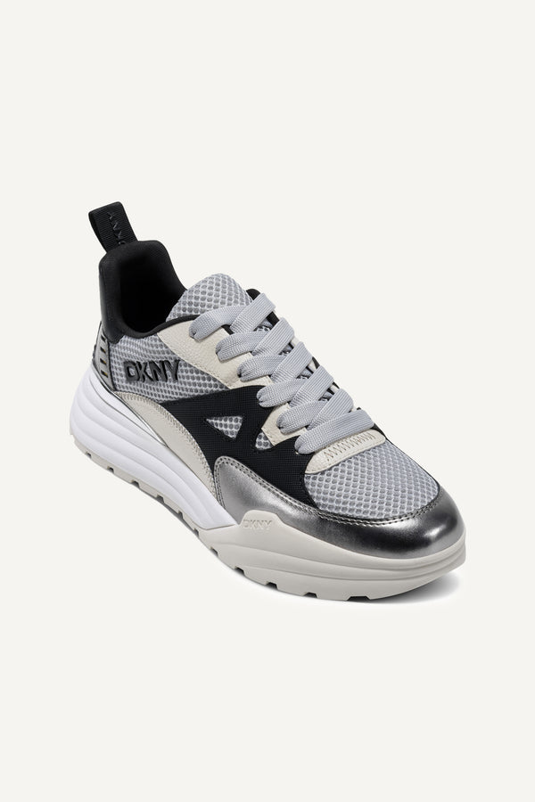 Dkny ZANIRA LACE UP SNEAKER NICKEL/COCONUT