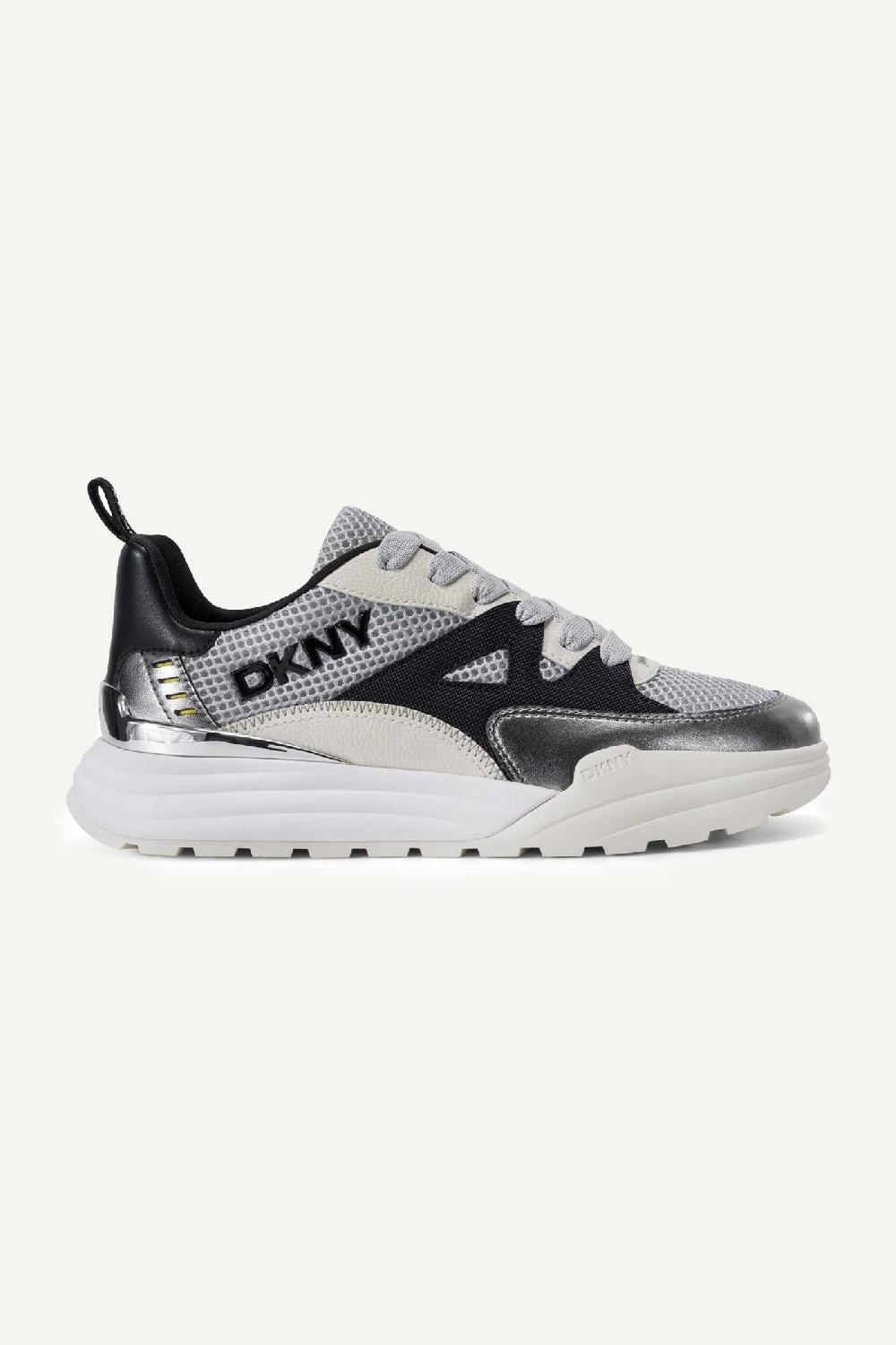dkny ZANIRA LACE UP SNEAKER NICKEL/COCONUT