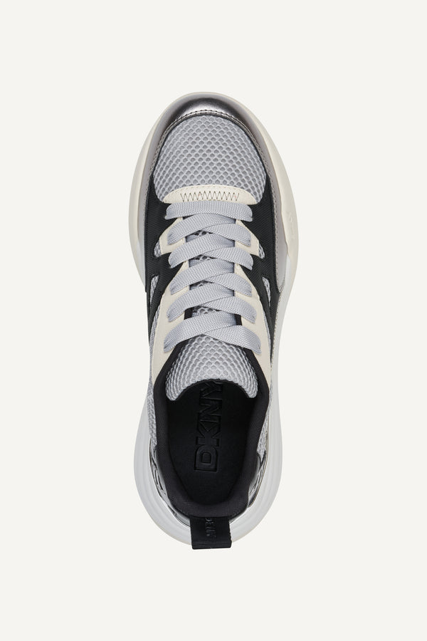 Dkny ZANIRA LACE UP SNEAKER NICKEL/COCONUT