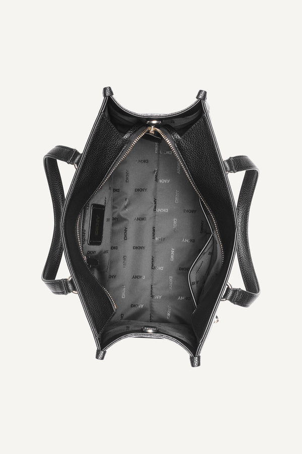 Dkny ZOIE LOGO MEDIUM TOTE BLACK LOGO BLACK