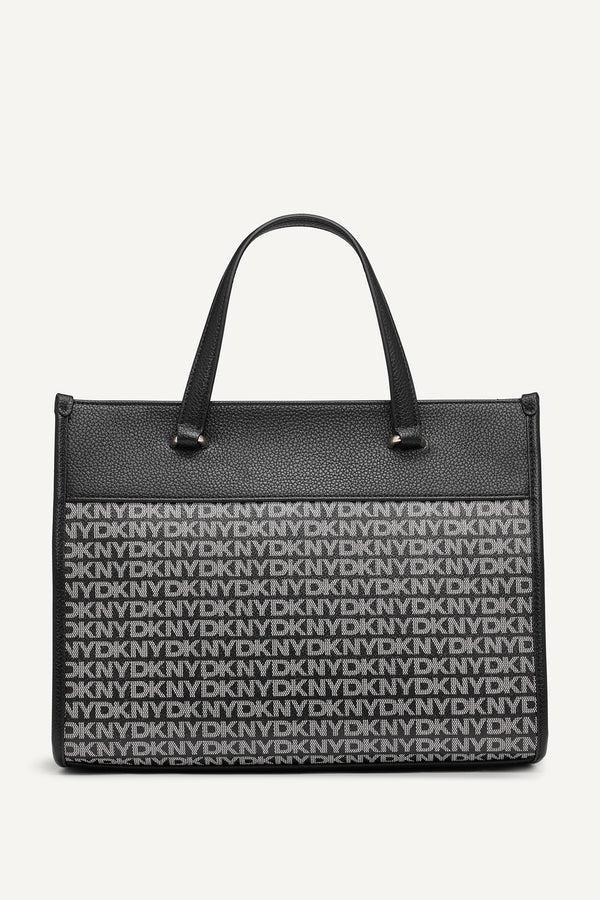 Dkny ZOIE LOGO MEDIUM TOTE BLACK LOGO BLACK
