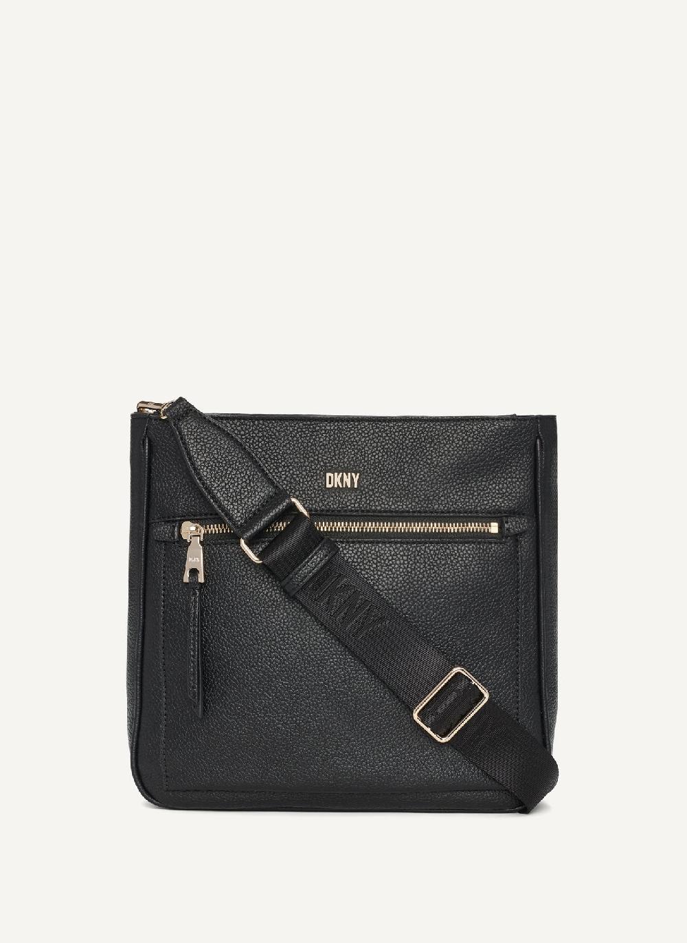 dkny ZOIE MESSENGER Black