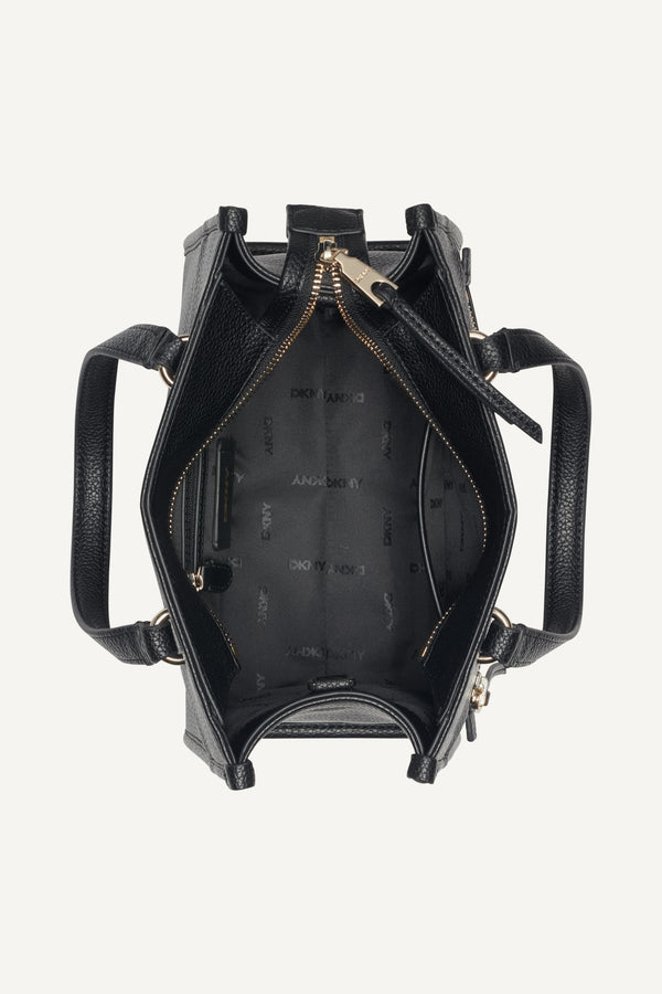 Dkny ZOIE MINI TOTE BLACK / GOLD