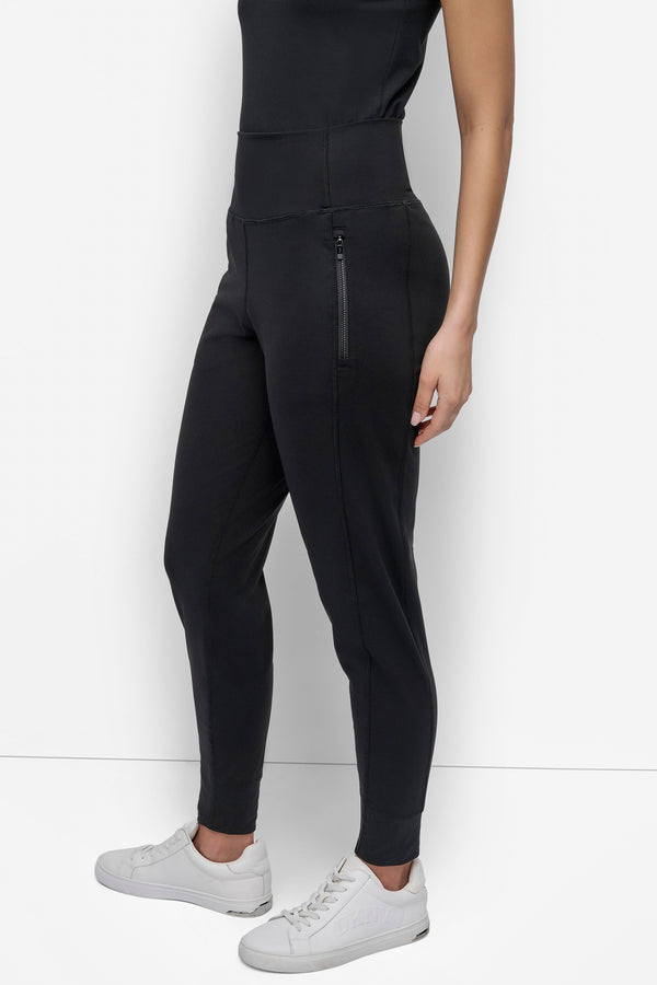 Dkny EXTRA HIGH-RISE BALANCE COMPRESSION JOGGER Black