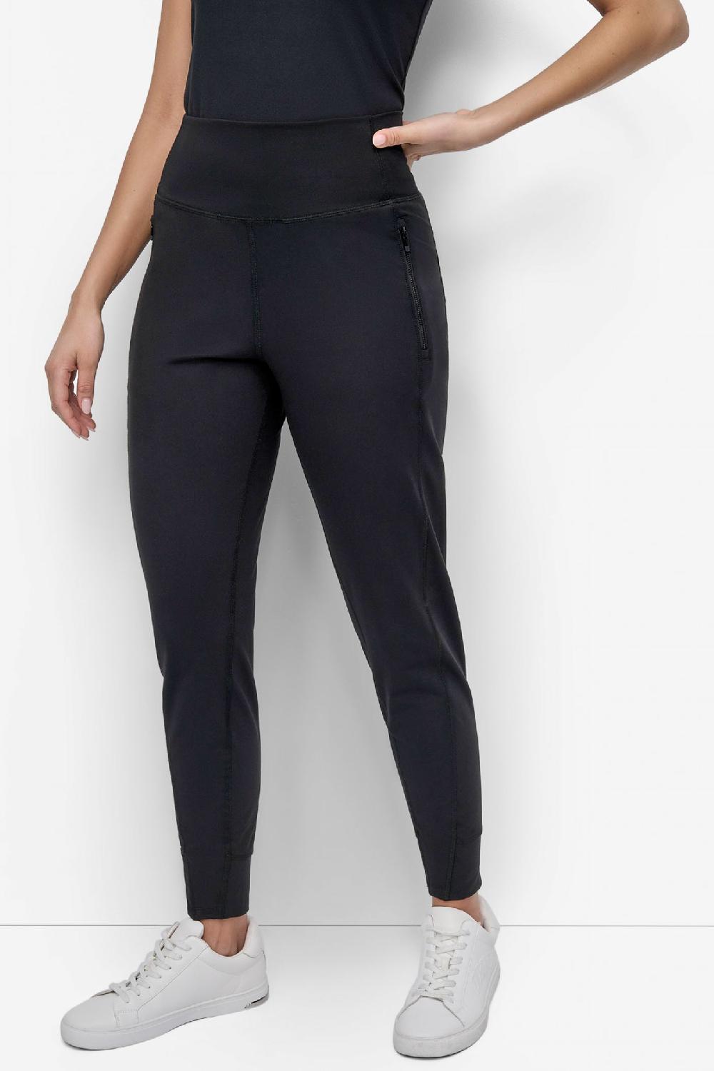 dkny EXTRA HIGH-RISE BALANCE COMPRESSION JOGGER Black