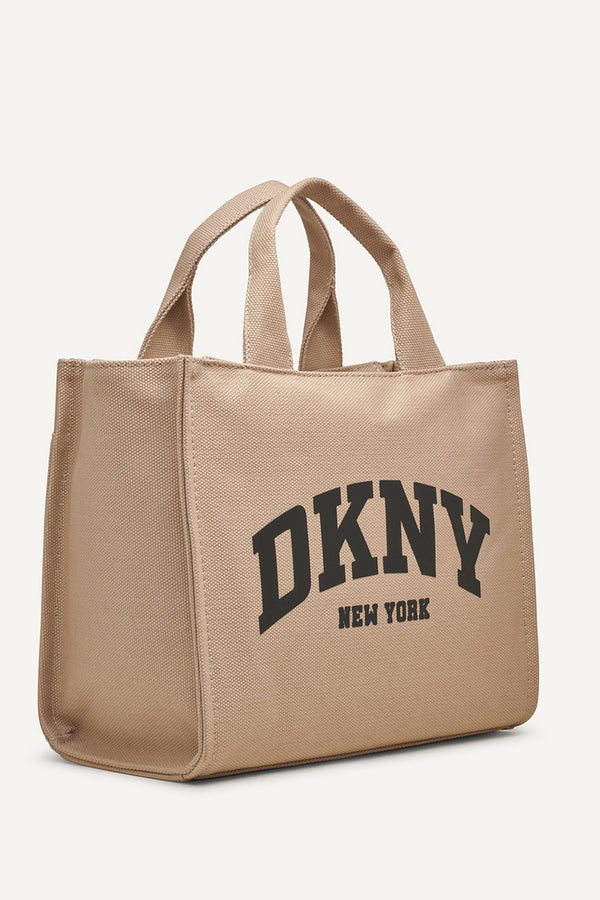 Dkny HADLEE MEDIUM LOGO TOTE LIGHT CITY KHAKI/ BLACK