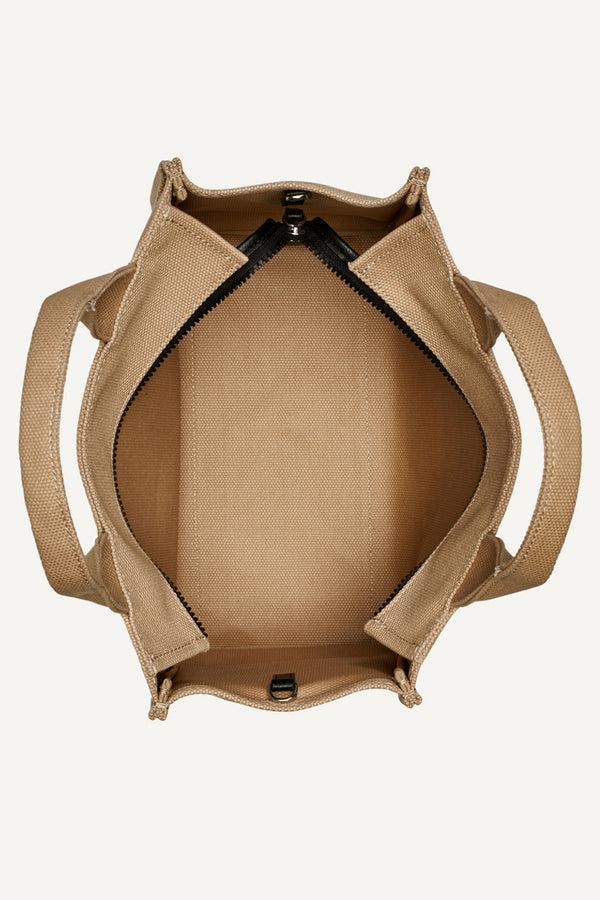 Dkny HADLEE MEDIUM LOGO TOTE LIGHT CITY KHAKI/ BLACK