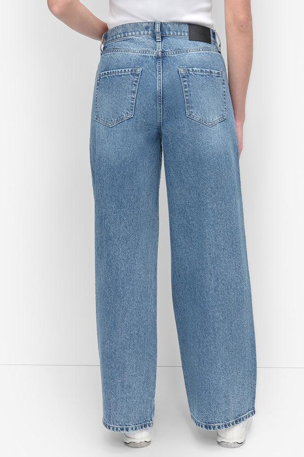 Dkny HIGH Rise Length WIDE LEG WITH RHINESTONE EMBELLISHMENT CEDAR STREET