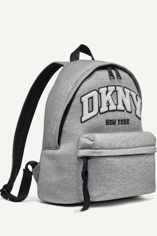 Dkny JENNY LOGO EMBROIDERED BACKPACK Heathered Grey