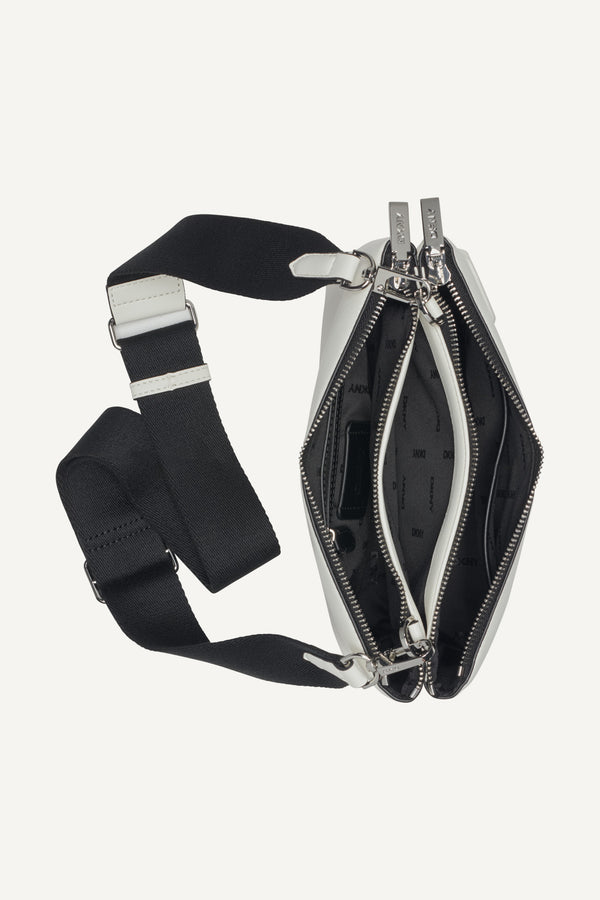 Dkny TINSLEY LOGO EMBOSSED CROSSBODY BAG Marshmallow