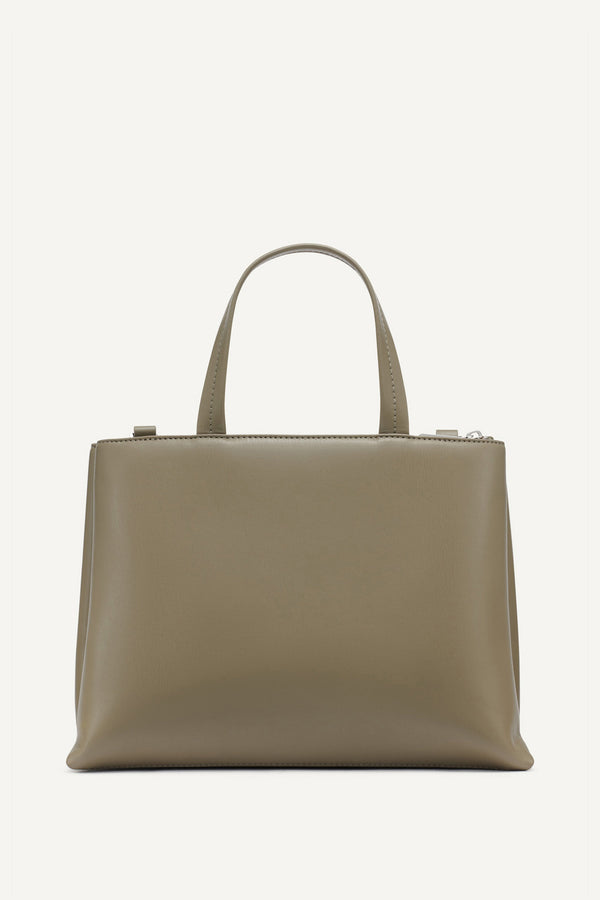 Dkny TINSLEY LOGO EMBOSSED SATCHEL BAG Utility Green