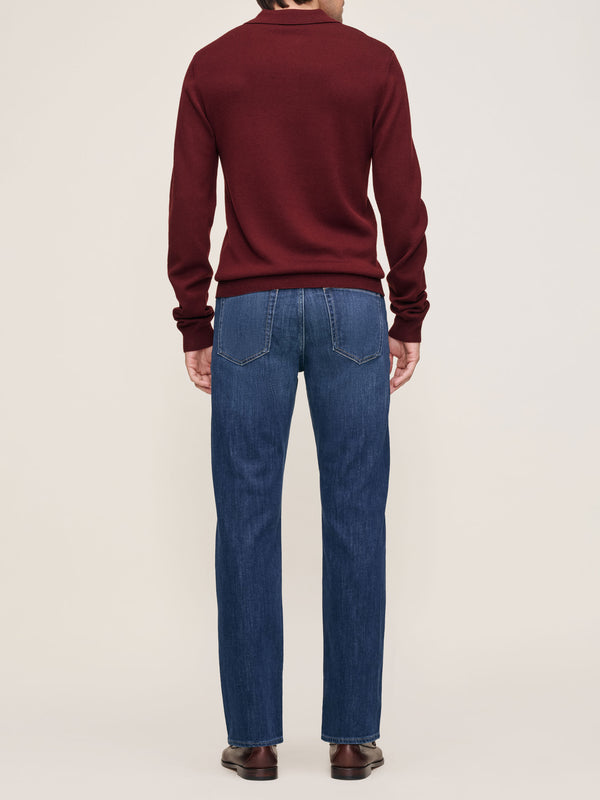 Dl1961 Avery Relaxed Straight Jeans Riverdale Park (Mid-to-Dark Indigo)