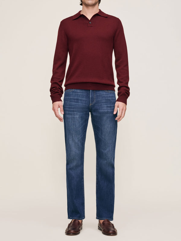 Dl1961 Avery Relaxed Straight Jeans Riverdale Park (Mid-to-Dark Indigo)
