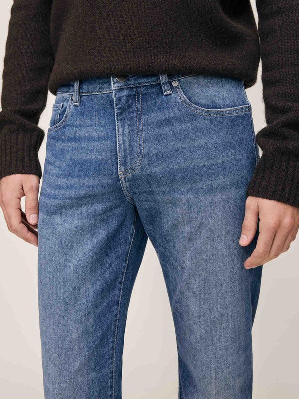 Dl1961 Avery Relaxed Straight Jeans Sea Harbor (Mid Indigo)