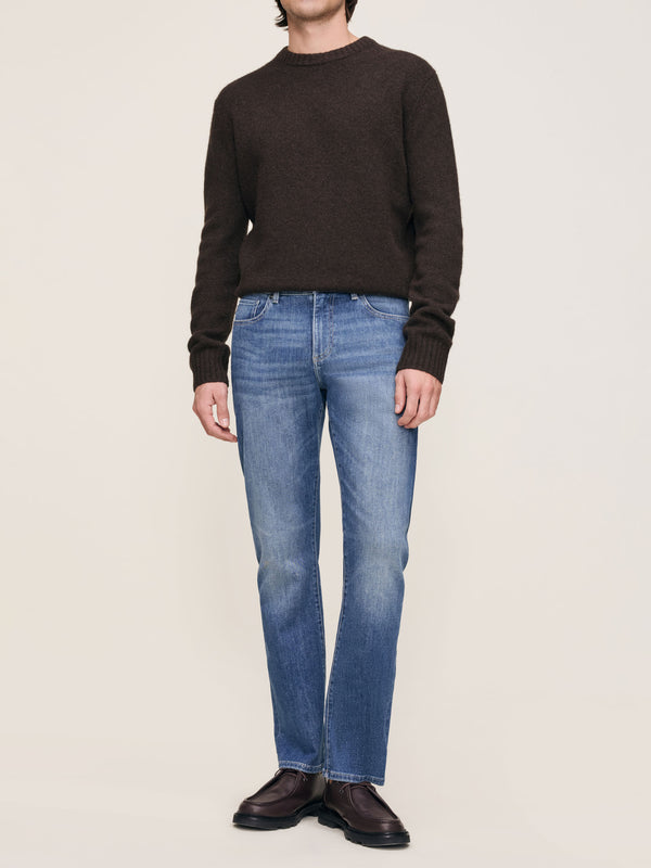 dl1961 Avery Relaxed Straight Jeans Sea Harbor (Mid Indigo)