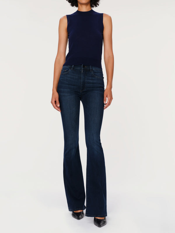 dl1961 Bridget Boot High Rise Instasculpt™ 33" Dark Indigo