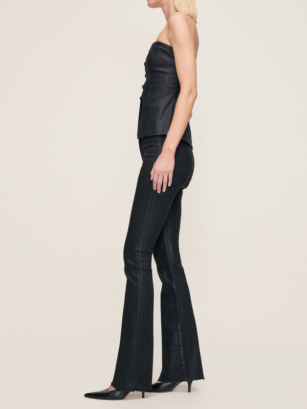 Dl1961 Bridget Boot High Rise Instasculpt™ 33" Jeans Black Coated