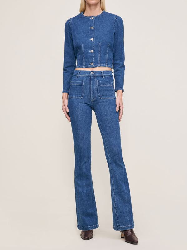 dl1961 Bridget Boot High Rise Instasculpt™ 33'" Jeans Blue Water