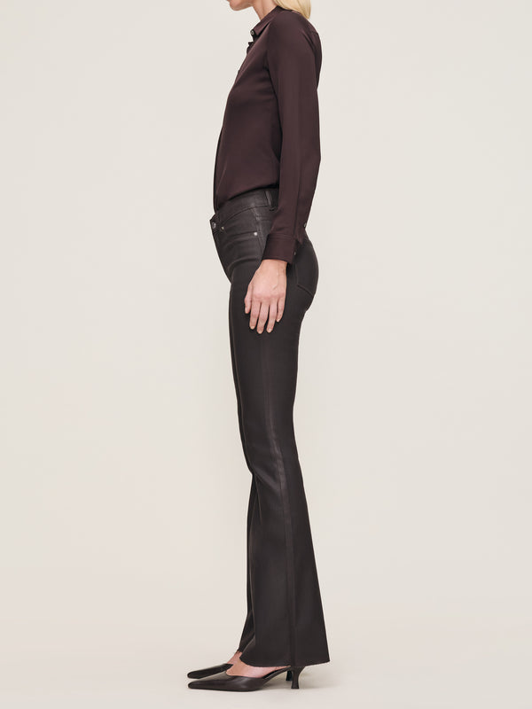 Dl1961 Bridget Boot High Rise Instasculpt™ 33" Jeans Chocolate Coated