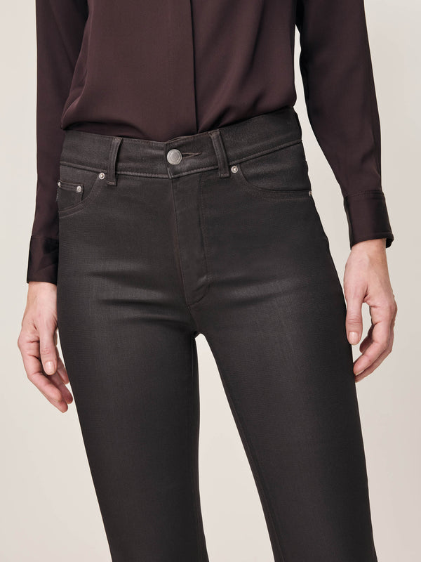 Dl1961 Bridget Boot High Rise Instasculpt™ 33" Jeans Chocolate Coated