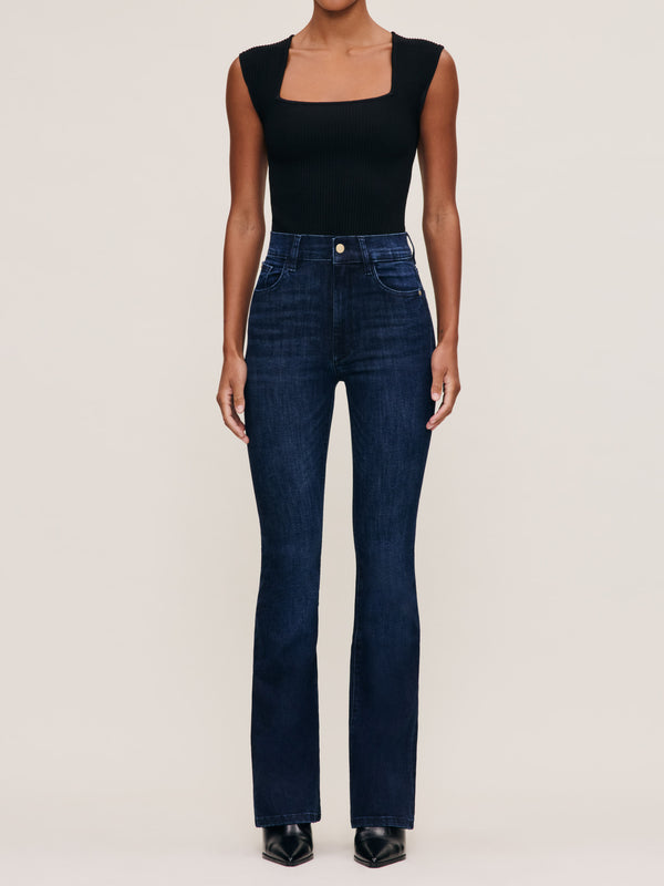 dl1961 Bridget Boot High Rise Instasculpt™ 33" Jeans Mediterranean