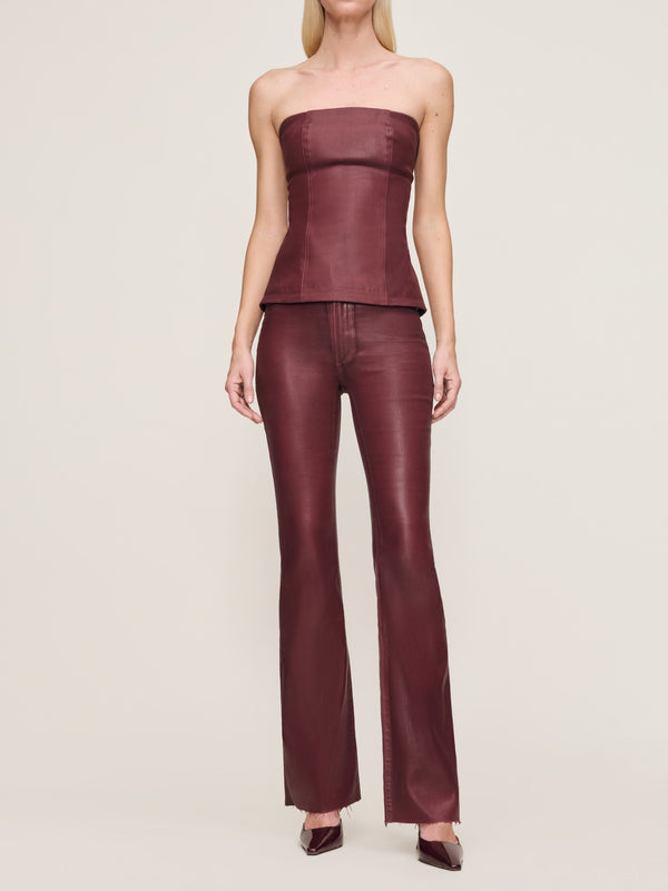 dl1961 Bridget Boot High Rise Instasculpt™ 33" Jeans Saffron Coated