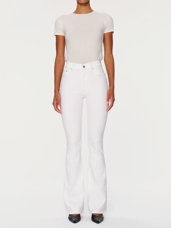Dl1961 Bridget Boot High Rise Instasculpt™ 33" Jeans White