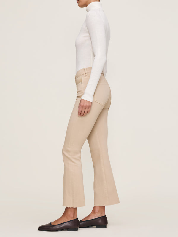 Dl1961 Bridget Boot High Rise Instasculpt™ Crop Jeans Almond