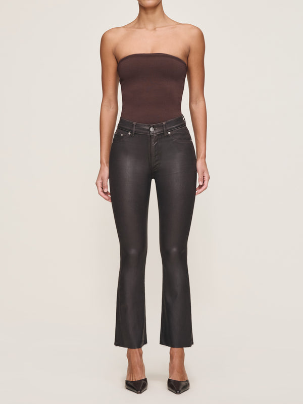 Dl1961 Bridget Boot High Rise Instasculpt™ Crop Jeans Chocolate Coated