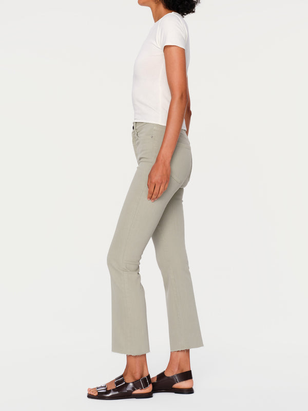 Dl1961 Bridget Boot High Rise Instasculpt™ Crop Jeans Dried Sage
