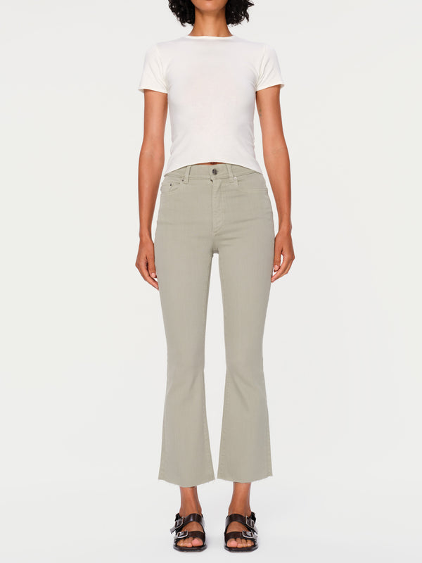 Dl1961 Bridget Boot High Rise Instasculpt™ Crop Jeans Dried Sage