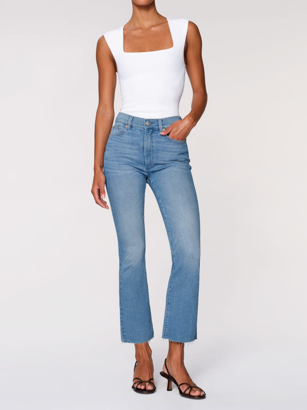 dl1961 Bridget Boot High Rise Instasculpt™ Crop Jeans East Port