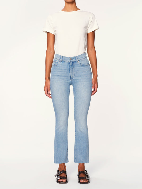 dl1961 Bridget Boot High Rise Instasculpt™ Crop Jeans Fountain