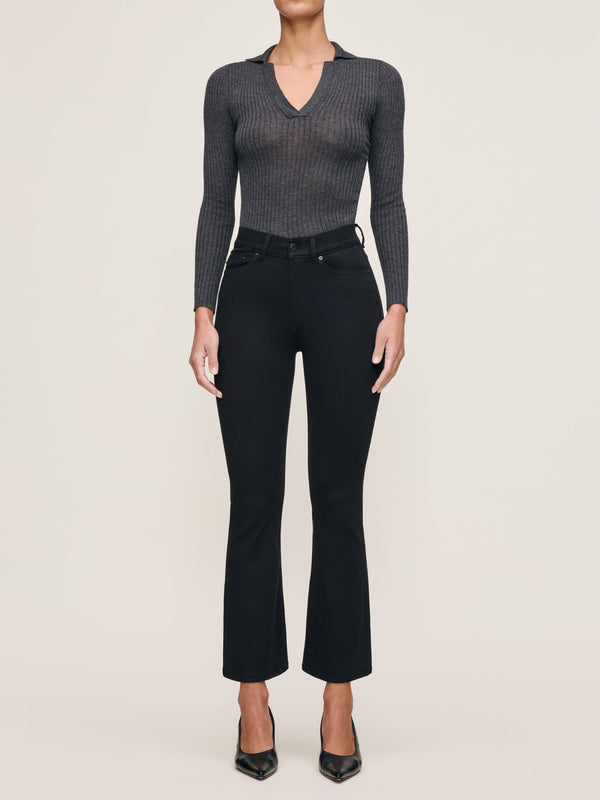 dl1961 Bridget Boot High Rise Instasculpt™ Crop Jeans Hail