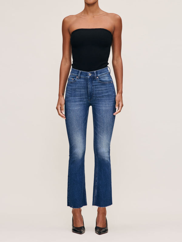 dl1961 Bridget Boot High Rise Instasculpt™ Crop Jeans Hulton