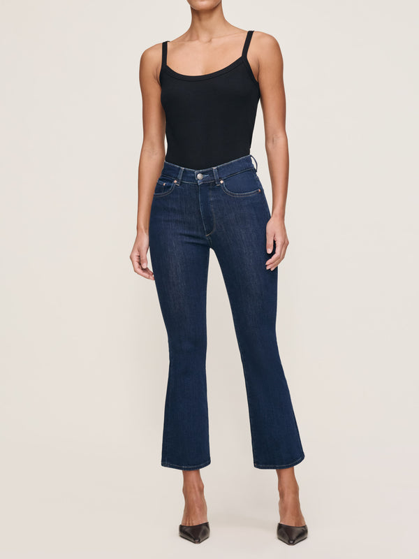 dl1961 Bridget Boot High Rise Instasculpt™ Crop Jeans Lunar Sky