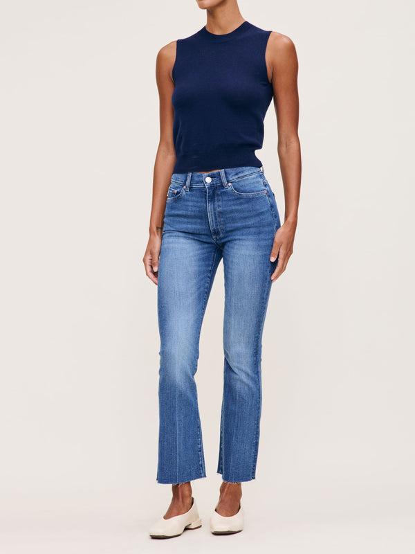 Dl1961 Bridget Boot High Rise Instasculpt™ Crop Jeans Palm Springs