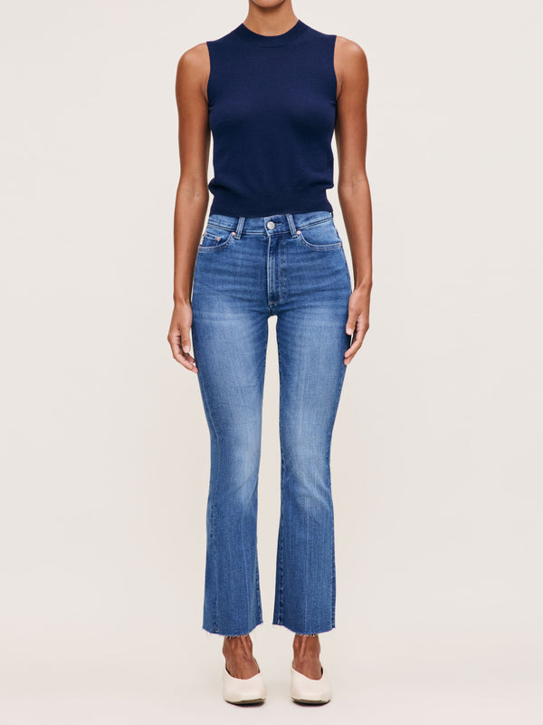 dl1961 Bridget Boot High Rise Instasculpt™ Crop Jeans Palm Springs