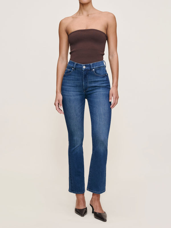 dl1961 Bridget Boot High Rise Instasculpt™ Crop Jeans Raindrop