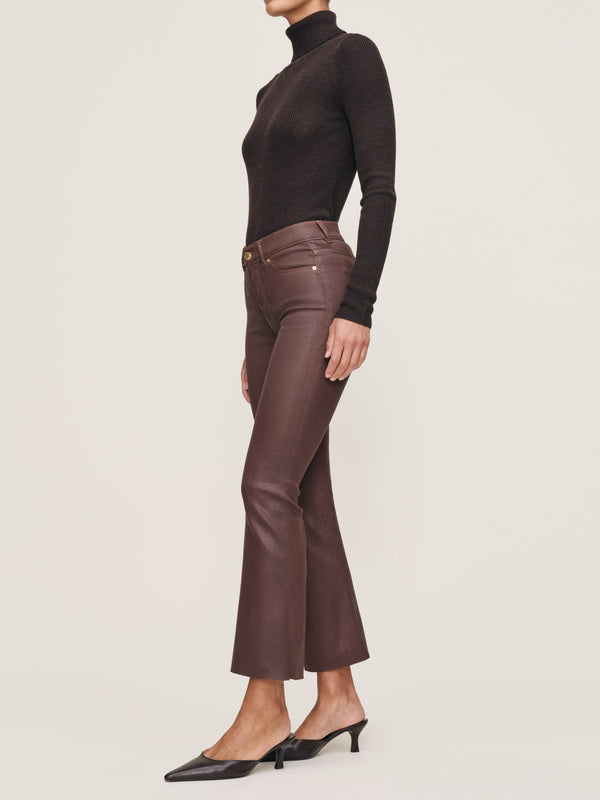 Dl1961 Bridget Boot High Rise Instasculpt™ Crop Jeans Toffee Coated